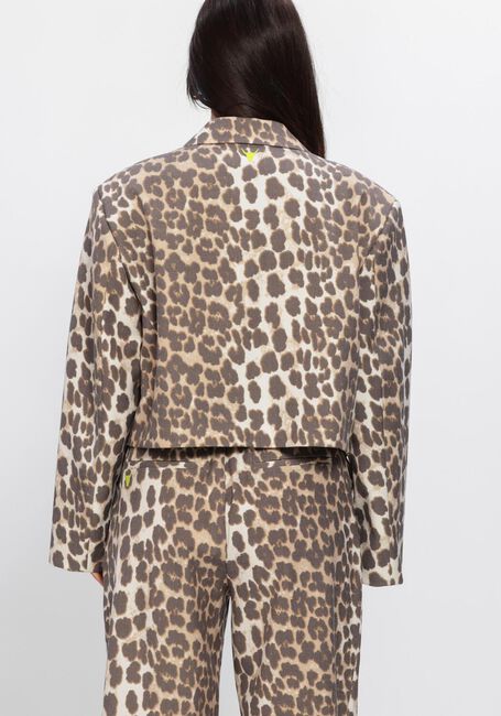 Multi ALIX THE LABEL Blazer LADIES WOVEN ANIMAL CROPPED BLAZER - large