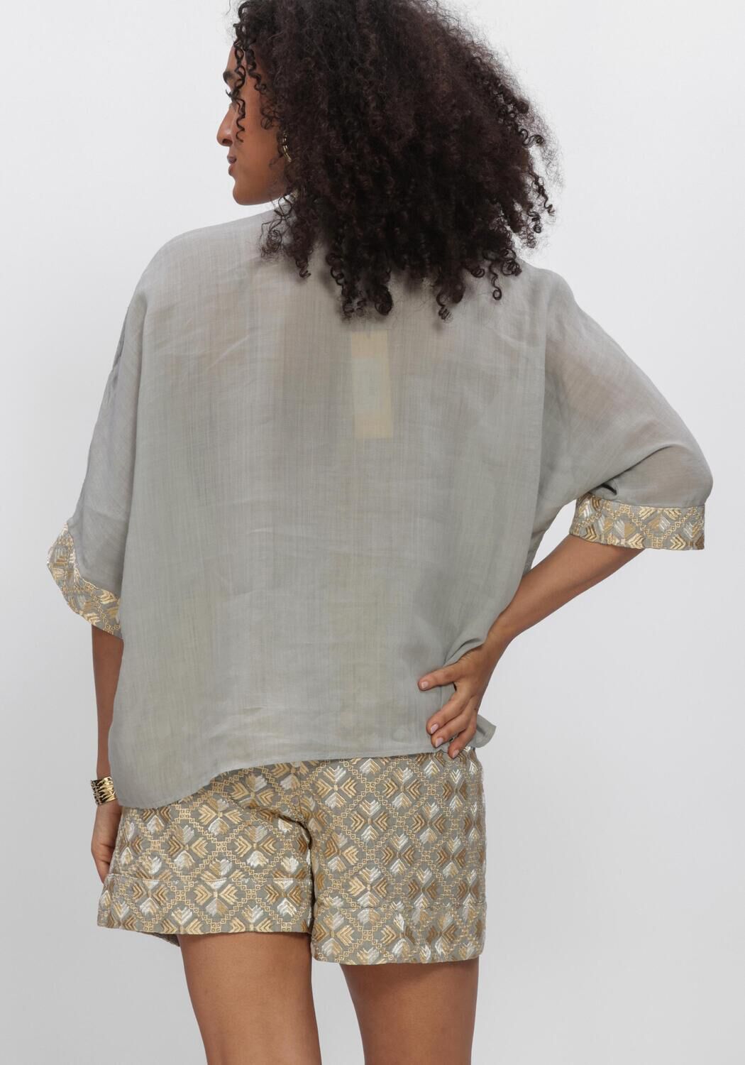 Lichtgrijze GREEK ARCHAIC KORI Blouses S26K-4064126 - large