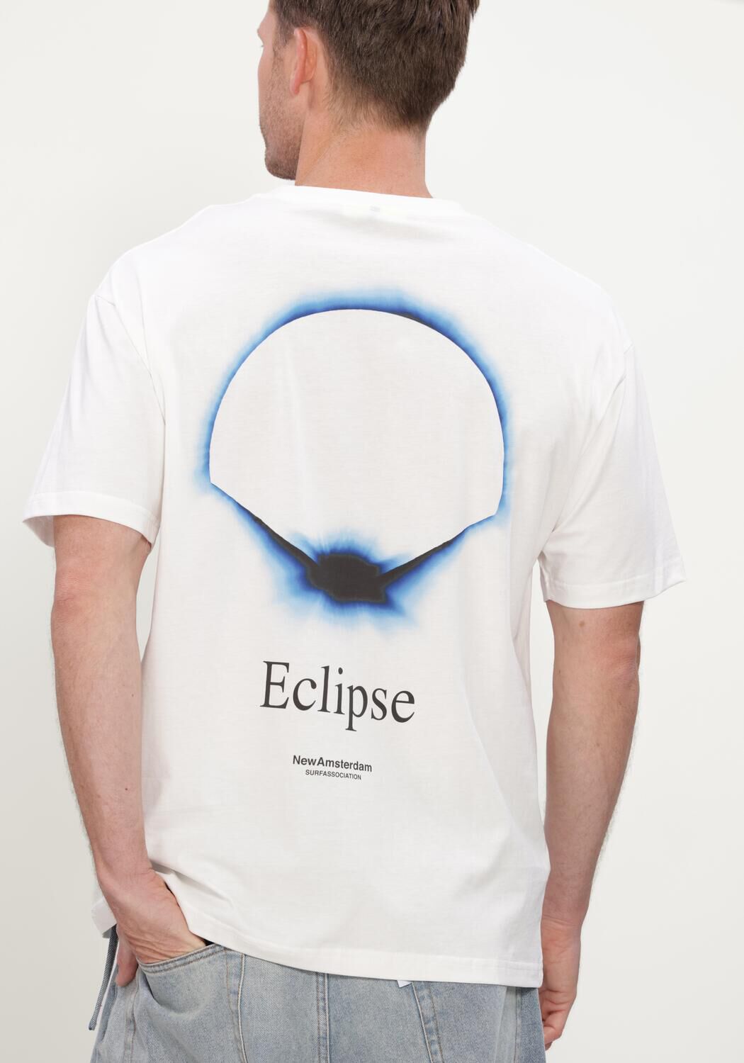 Witte NEW AMSTERDAM SURF ASSOCIATION T-shirt ECLIPSE TEE - large