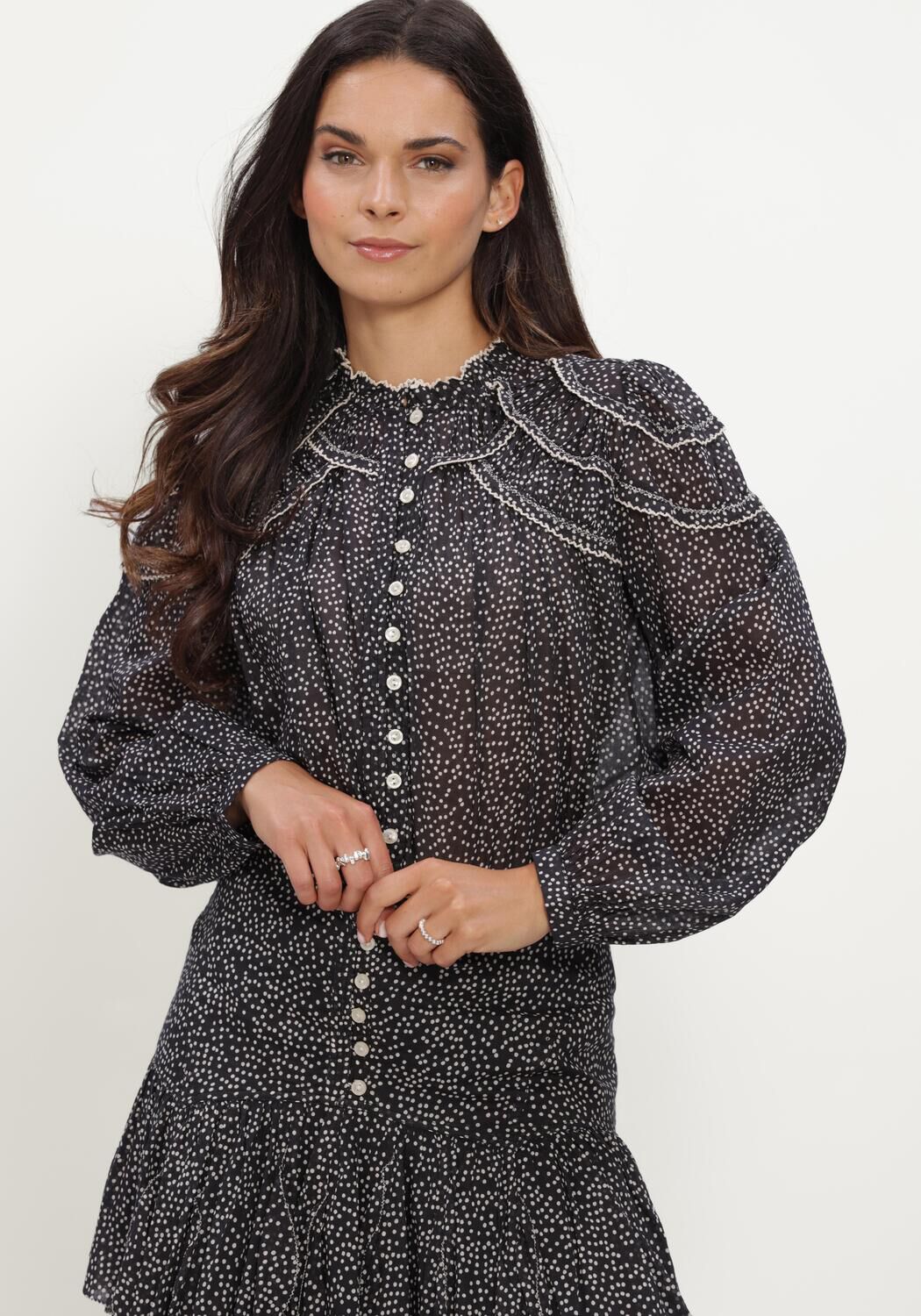 Zwarte ISABEL MARANT Top CHRISTA TOP - large