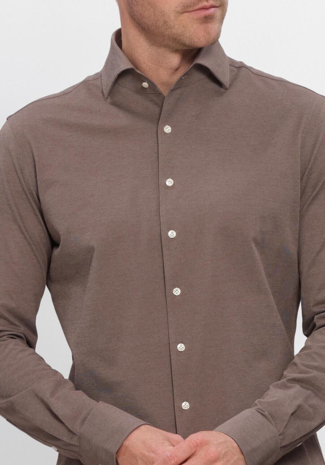 Bruine PROFUOMO Klassiek overhemd SHIRT ONE PIECE JAPANESE KNITTED - large