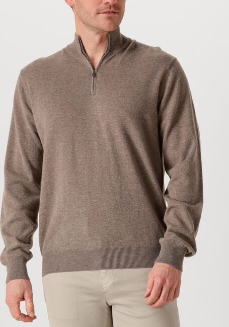 Bruine FILIPPO DE LAURENTIIS Trui MEZZA ZIP ML - large