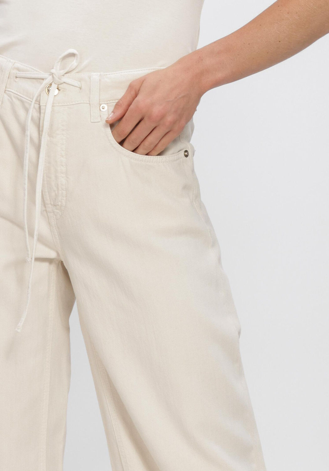 Ecru CAMBIO Mom jeans BAGGY - large
