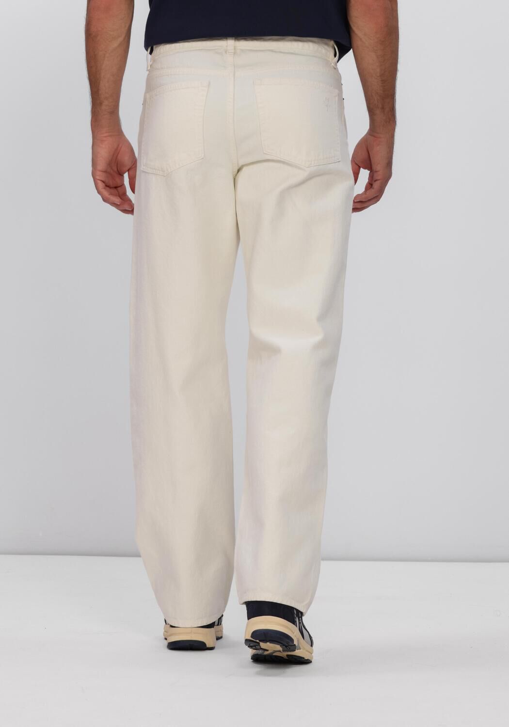 Gebroken wit OLAF HUSSEIN Chino RELAXED CANVAS PANT - large