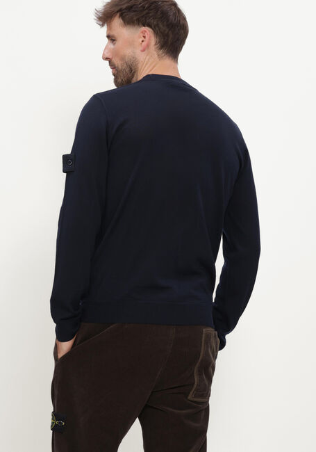 Donkerblauwe STONE ISLAND Trui CREW NECK S00FC - large