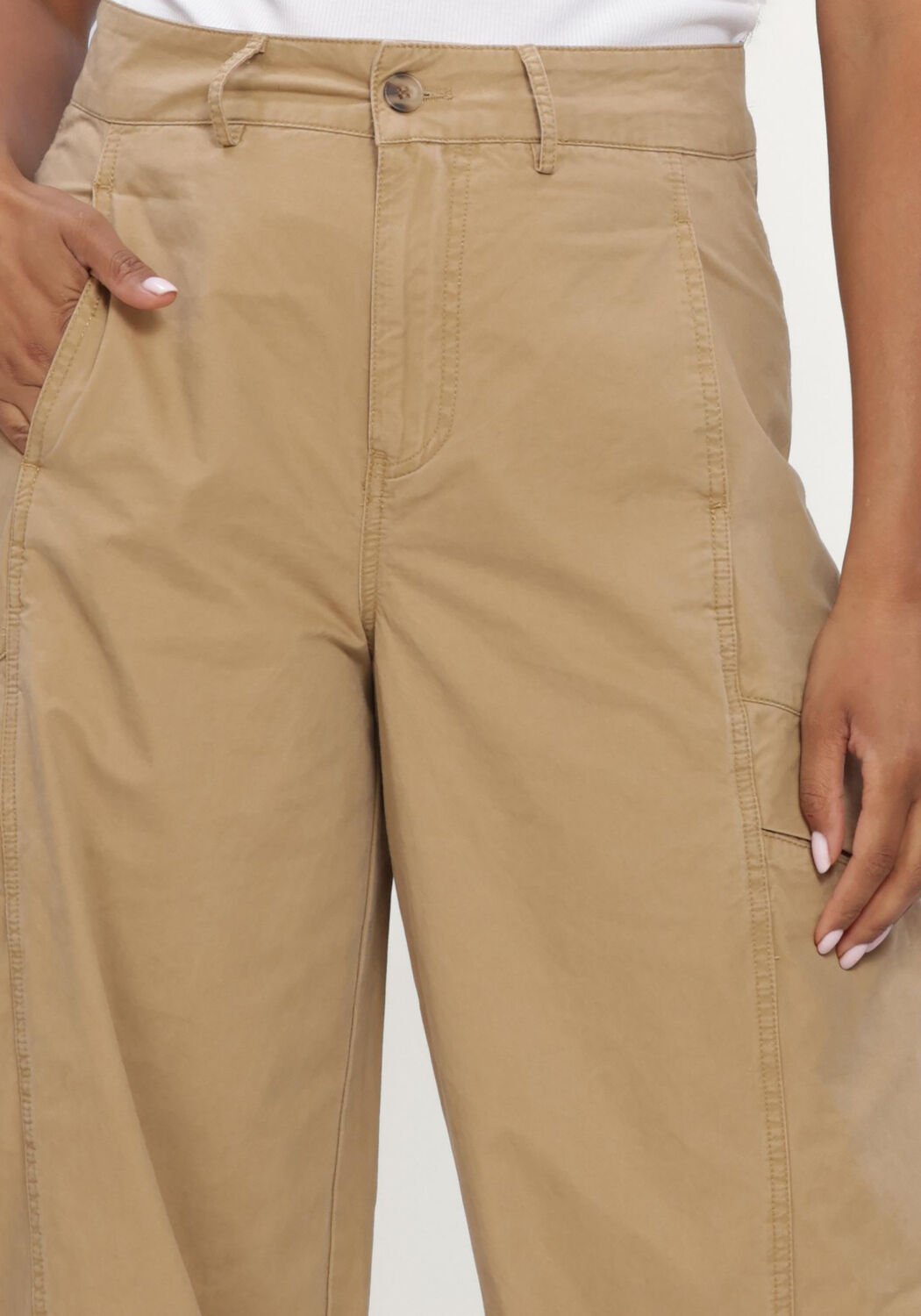 Zand CO'COUTURE Broeken EVELYNCC BARREL PANT - large