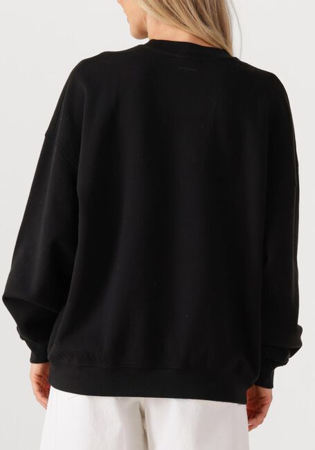 Zwarte ANINE BING Sweater MILES OVERSIZED SWEATSHIRT LETTERMAN - large