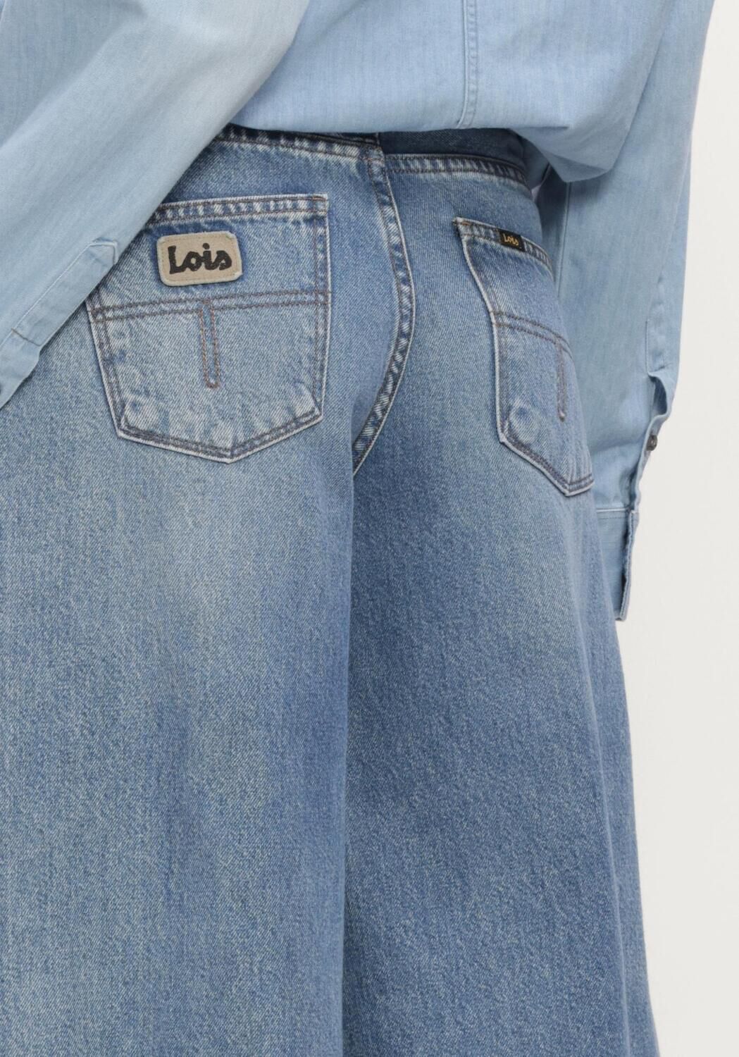 Lichtblauwe LOIS JEANS Wide jeans AEREA - large