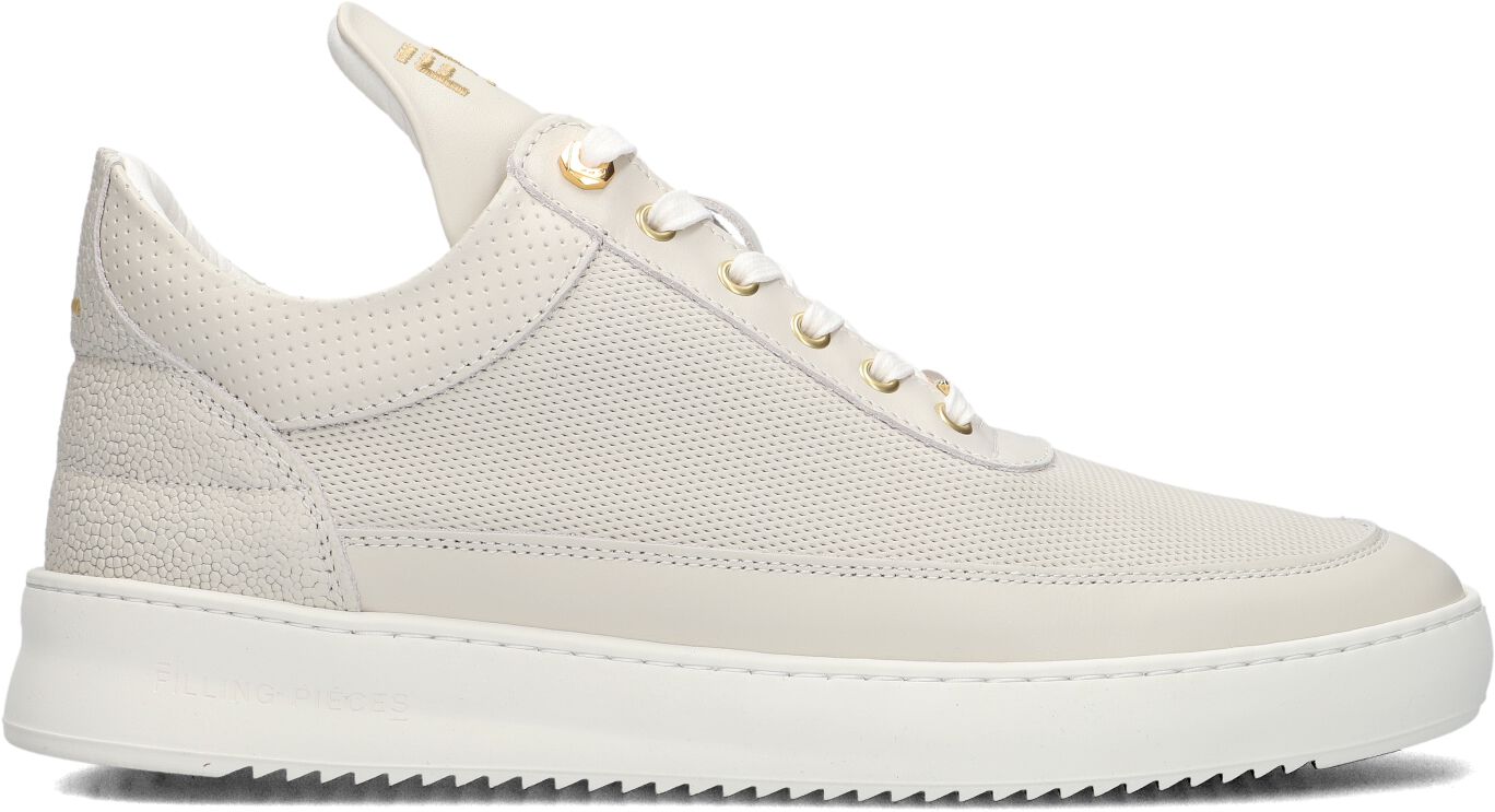 Filling Pieces Lage Sneakers Heren Low Top Aten, Maat: 46, Materiaal: Leer, Kleur: Wit