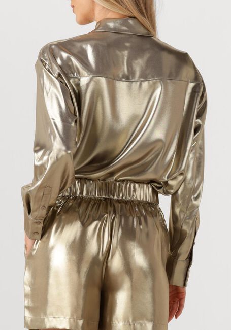 Goudkleurig DANTE6 Blouses GINNY METALLIC RELAXED SHIRT - large