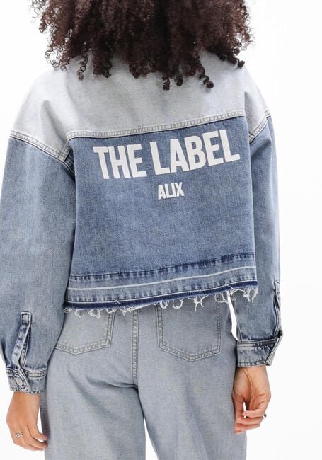 Lichtblauwe ALIX THE LABEL Spijkerjas LADIES WOVEN MIX DENIM BLOUSE - large