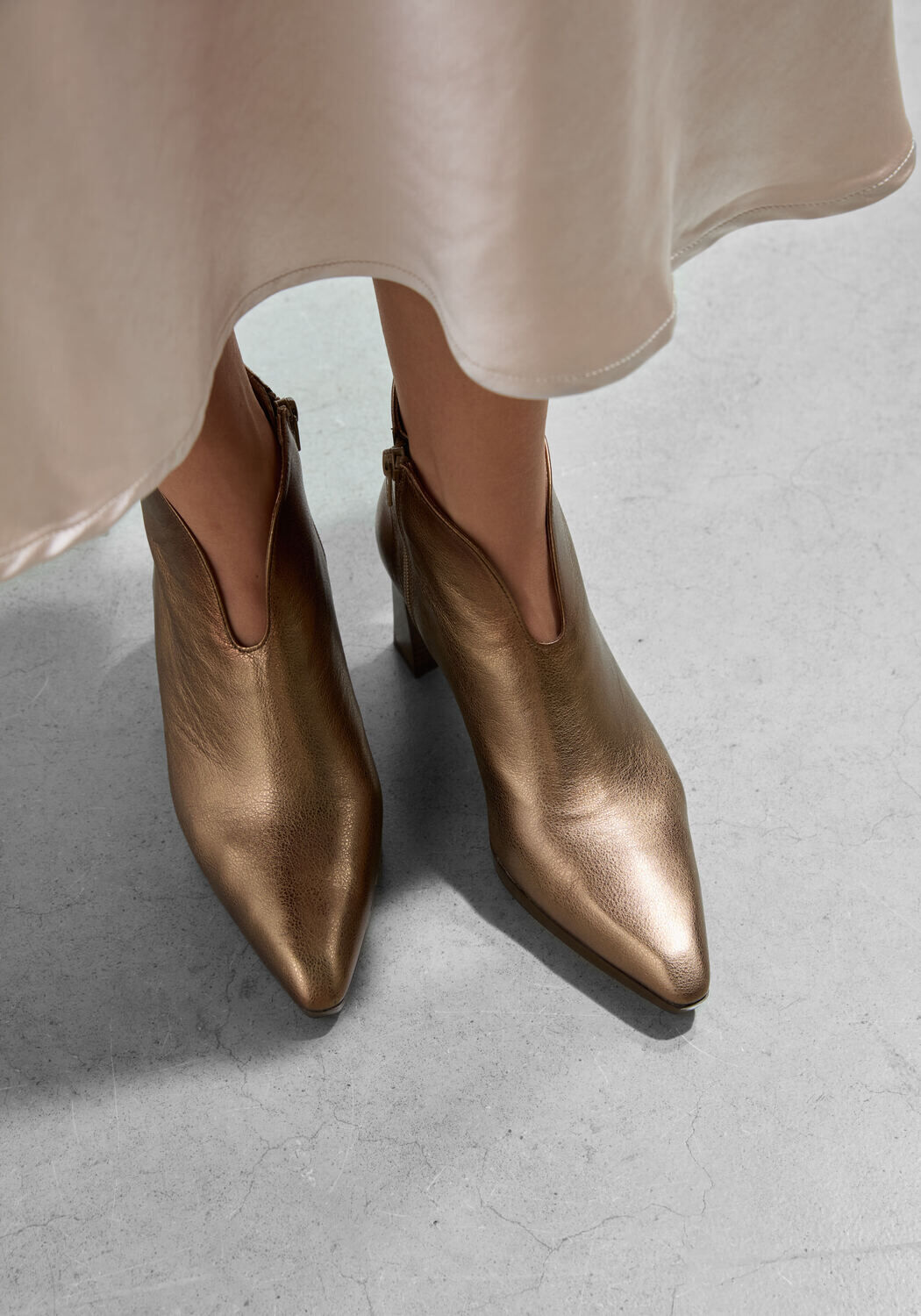 Gouden HISPANITAS Enkellaarsjes HI243576 - large