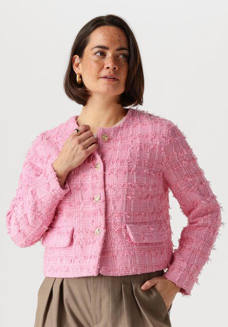 Roze CO'COUTURE Blazer CALACC CHECK BOUCLE JACKET - large