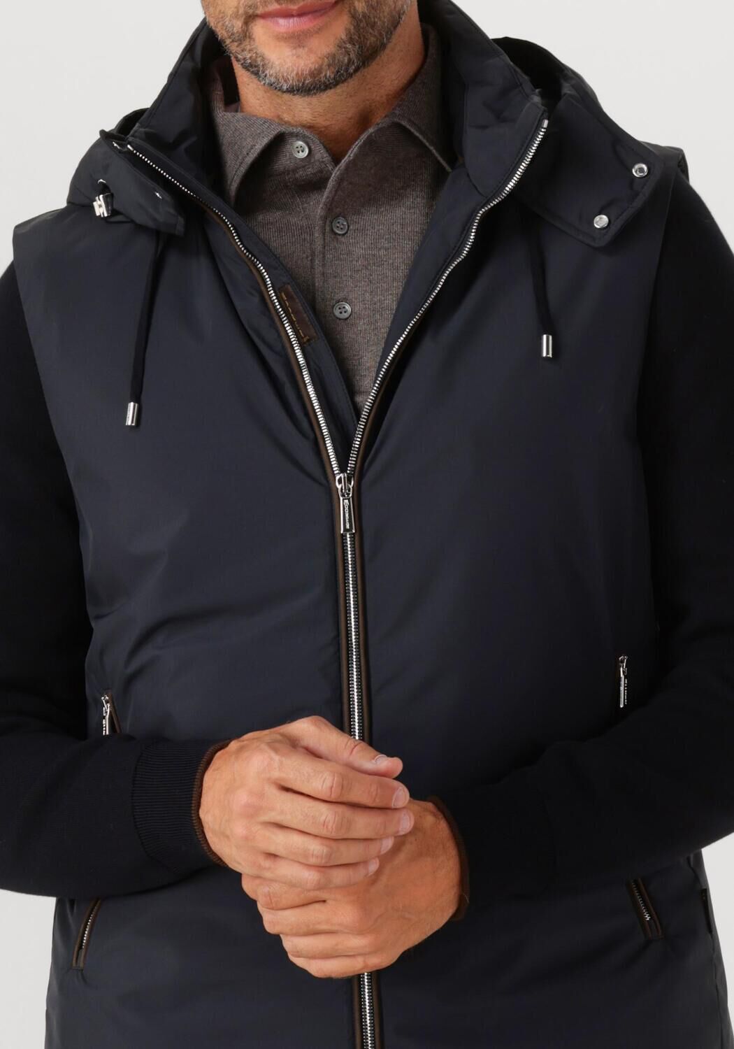 Donkerblauwe MOORER Bodywarmer EVAN STP - large