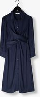 Donkerblauwe SUMMUM Midi jurk DRESS SILKY TOUCH - medium