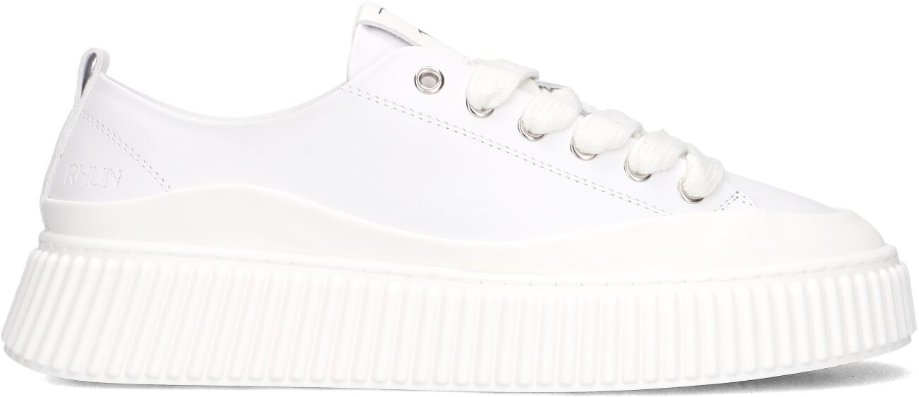 Rhun Lage Sneakers Heren 3250 Treble, Maat: 46, Materiaal: Leer, Kleur: Wit afbeelding