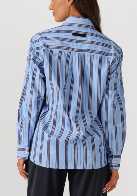 Blauwe HAUTE L'AMITIÉ Blouses BUTTON DOWN STRIPE SHIRT - large