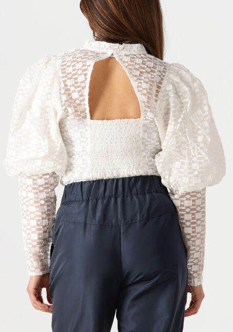 Witte CO'COUTURE Blouses ELINOR OPEN BACK BLOUSE - large