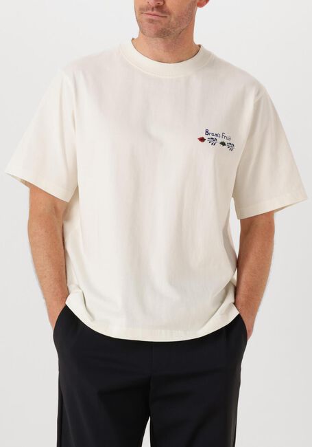 Witte BRAM'S FRUIT T-shirt FLORA TSHIRT - large