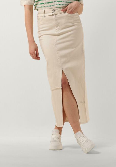 Gebroken wit SUMMUM Midirok DENIM SKIRT COMFI COTTON TWILL - large