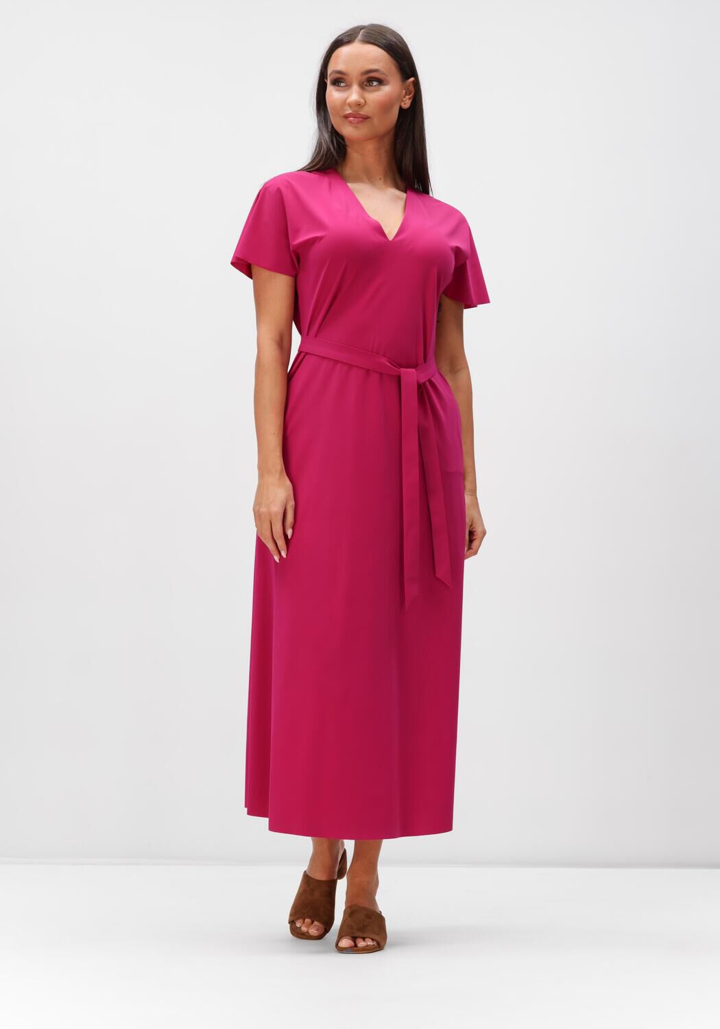 Japan Tky Midi Jurk Dames Yukijura, Maat: XS, Kleur: Fuchsia afbeelding 1