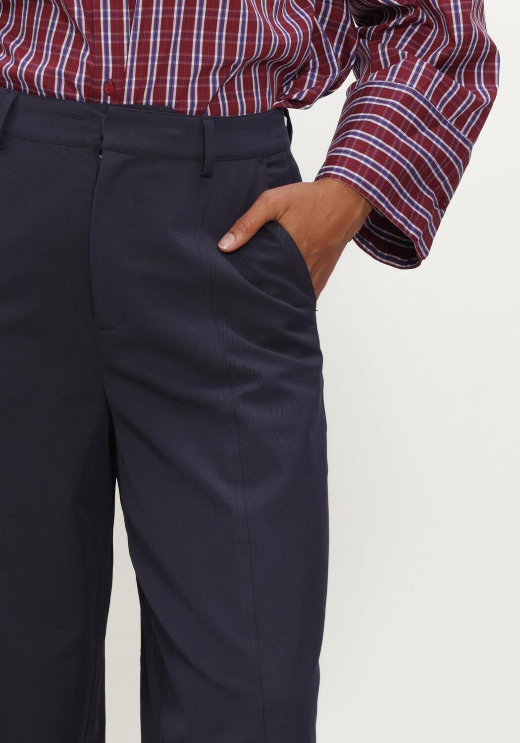 Blauwe CO'COUTURE Broeken 41147 DEMICC BARREL PANT - large