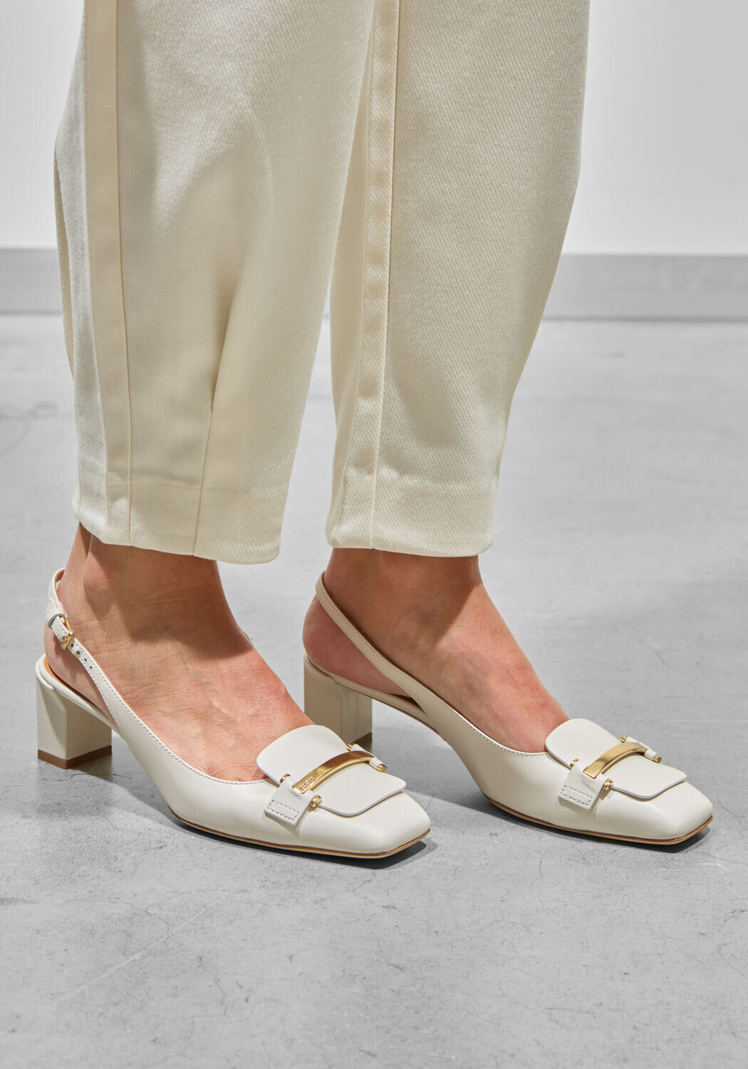 Witte TOD'S Pumps BARRETTA ATTACCHI - large