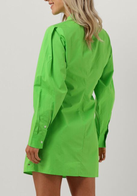 Groene TOMMY HILFIGER Mini jurk ORG CO POPLIN SHORT SHIRT DRESS - large
