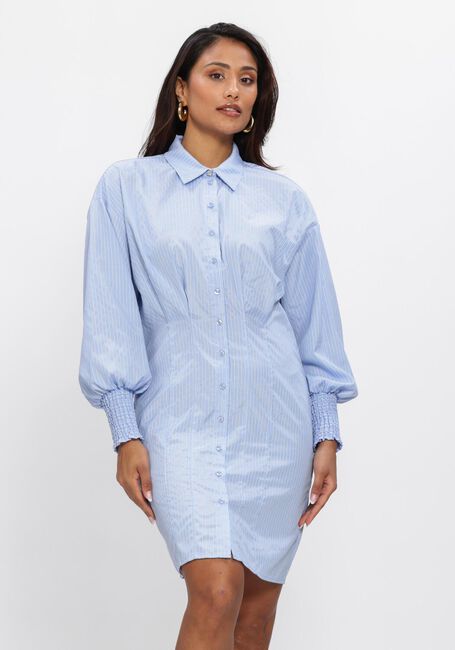 Lichtblauwe BRUUNS BAZAAR Mini jurk BORASSUSBBLINNE DRESS - large