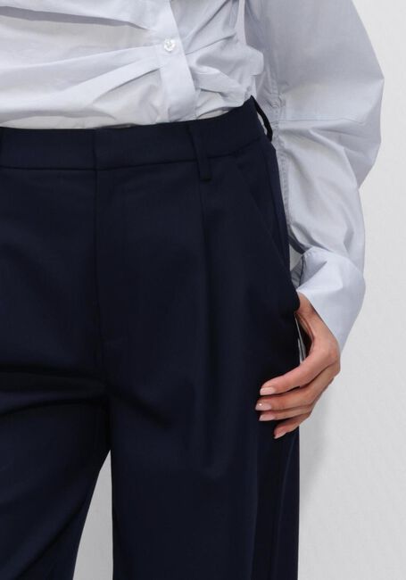 Donkerblauwe GESTUZ Wijde broek GZPAULA MW PANTS - large