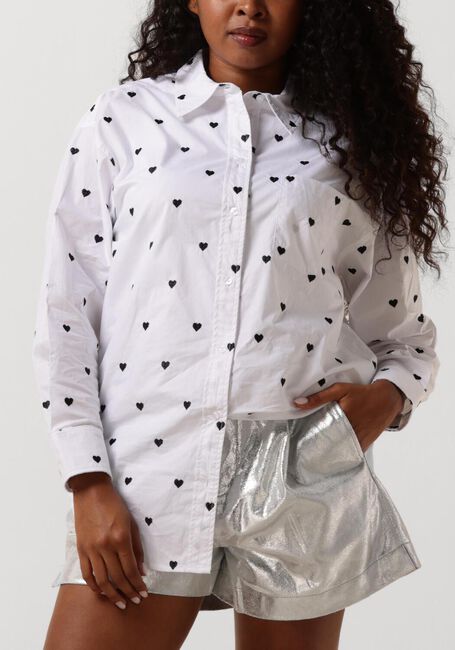 Witte CO'COUTURE Blouses HEARTCC OVERSIZE SHIRT - large