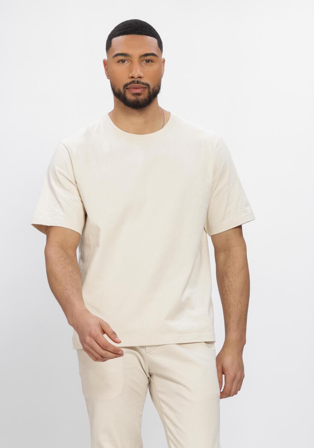 Creme NN.07 T-shirt JETT SS PRINT 30026 - large