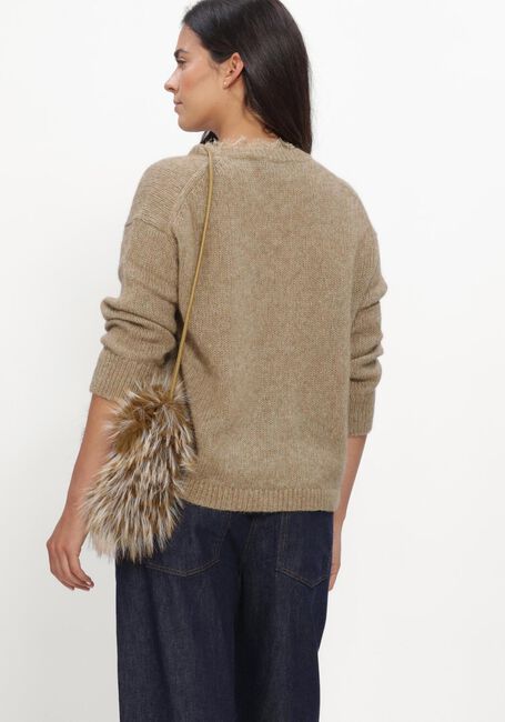 Camel LUISA CERANO Vest CARDIGAN AUS ALPAKA-MIX - large