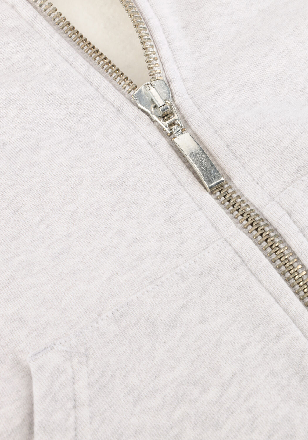 Lichtgrijze SEA ME HAPPY Trui COBRA ZIP SWEATER - large