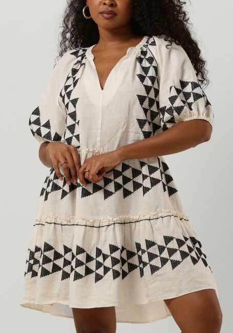 Ecru GREEK ARCHAIC KORI Mini jurk 230343 - large