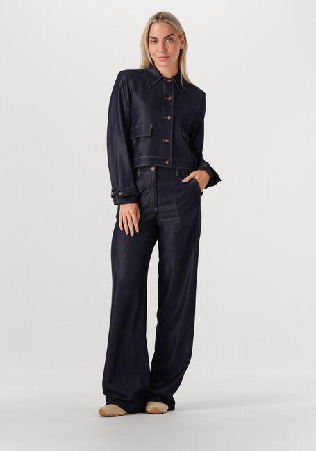 Donkerblauwe CO'COUTURE Pantalon TERRY DENIM LONG PANT - large