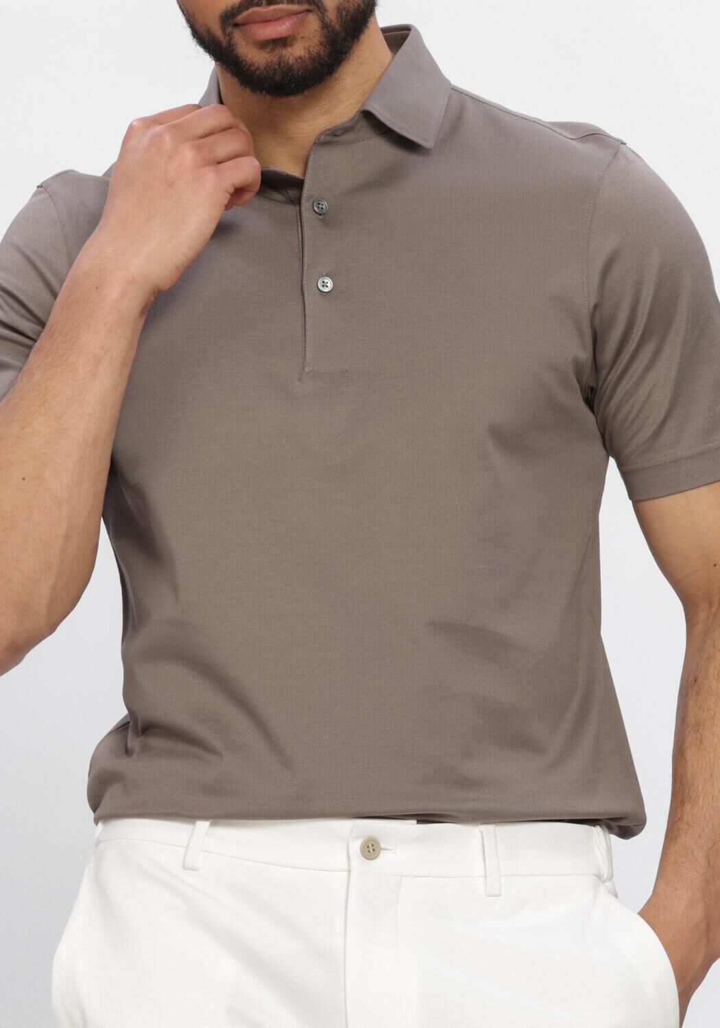 Taupe GRAN SASSO Polo POLO S/SLV - large
