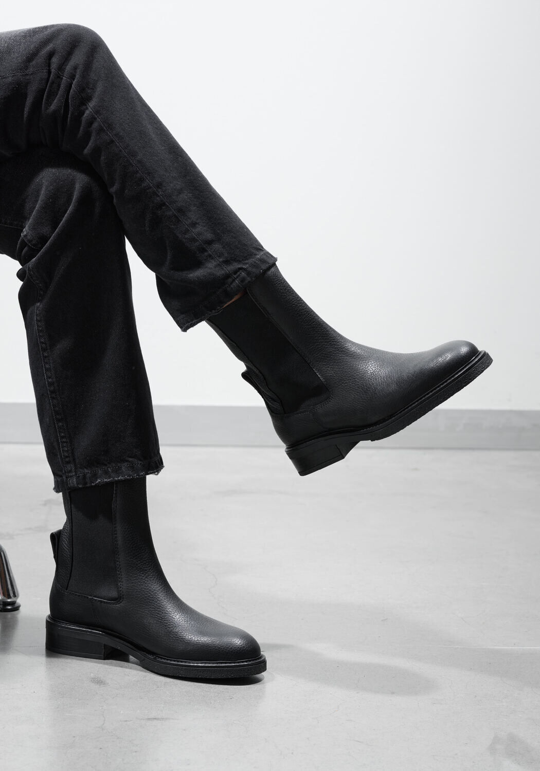 Zwarte LINA LOCCHI Chelsea boots 09-225 - medium