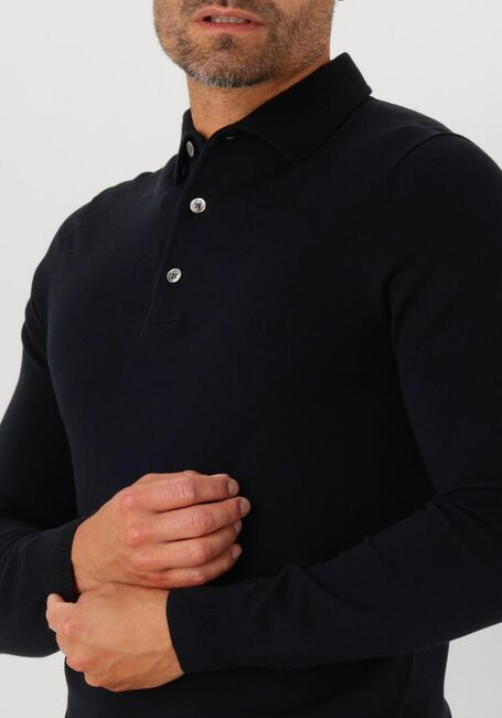 Donkerblauwe PROFUOMO Trui POLO ONEPIECE LUXURY BASIC - large