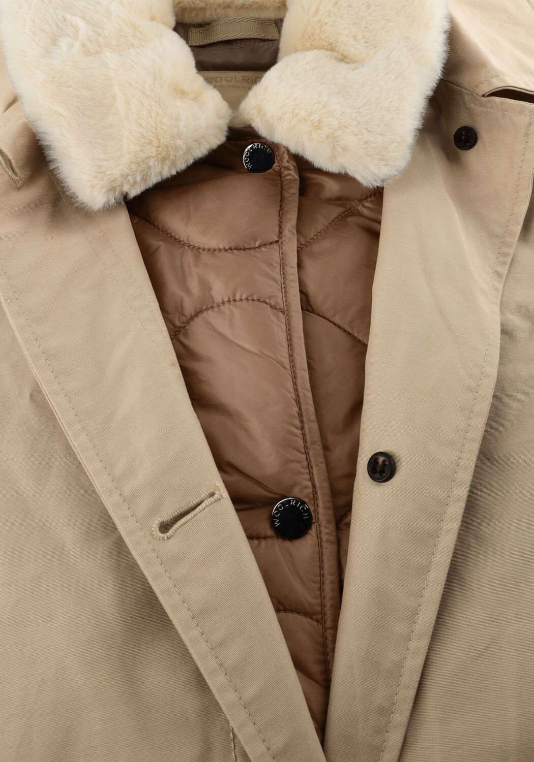 Beige WOOLRICH Winterjassen ALL WEATHER COAT - large