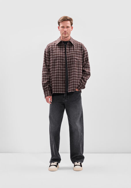 Antraciet OLAF HUSSEIN Jeans RELAXED DENIM PANT - large