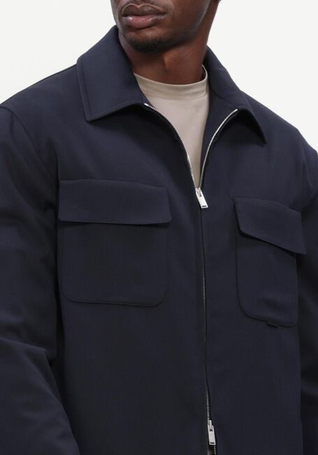 Donkerblauwe LARDINI Overshirt GIUBBINO UOMO EASY WEAR - large