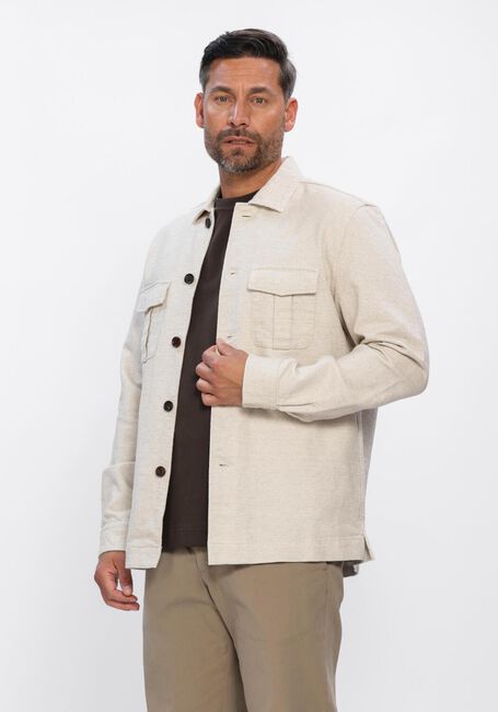 Ecru PROFUOMO Overshirt OVERSHIRT CO/LIN - large