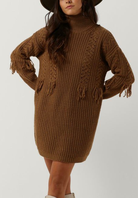 Khaki VANESSA BRUNO Mini jurk VERENICE DRESS - large