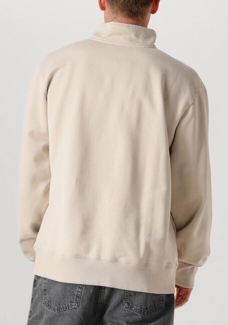 Beige OLAF HUSSEIN Trui SIGNATURE ZIP MOCK - large