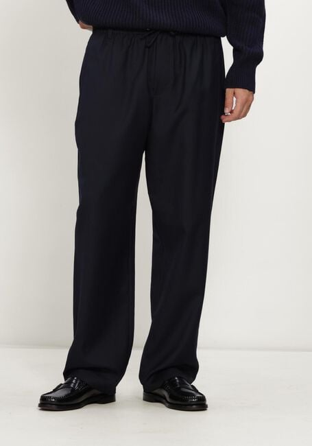 Donkerblauwe NEW AMSTERDAM SURF ASSOCIATION Wijde broek WOOL WORK TROUSERS - large