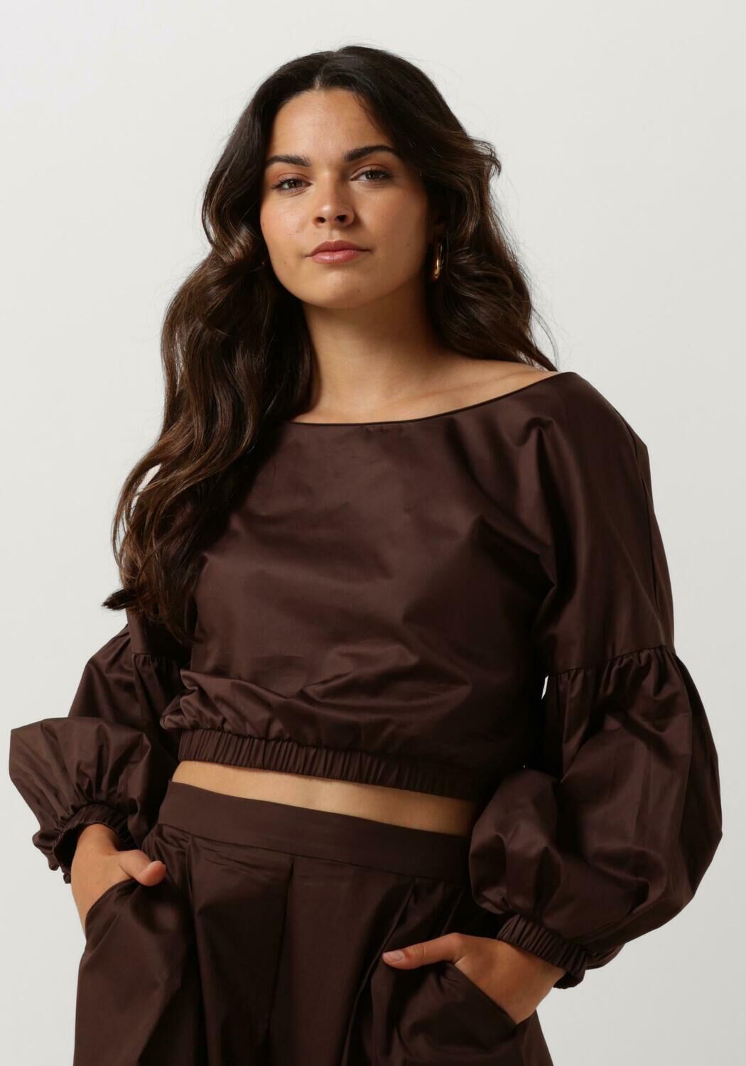 Devotion Blouse Dames Lowanna, Maat: XS, Kleur: Bruin