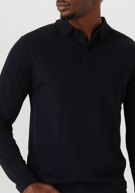 Donkerblauwe GENTI Trui POLO LS - large
