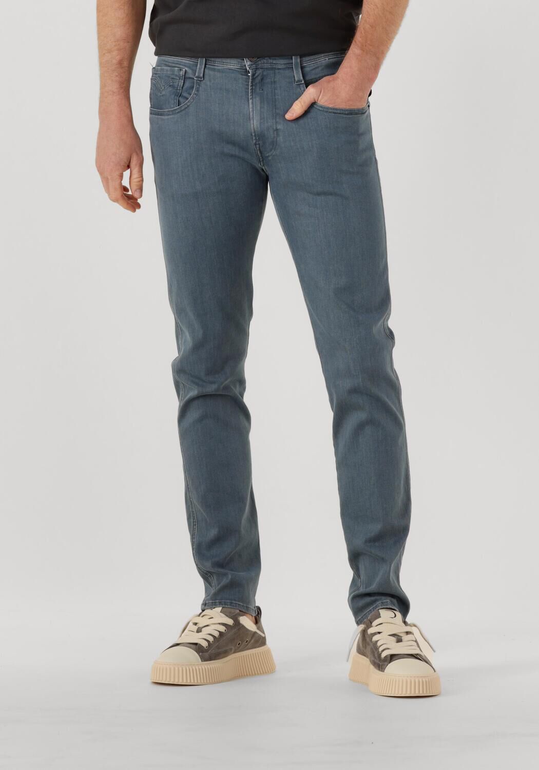 Replay | Heren | Anbass Hyperflex Eco Plus Jeans Grijs