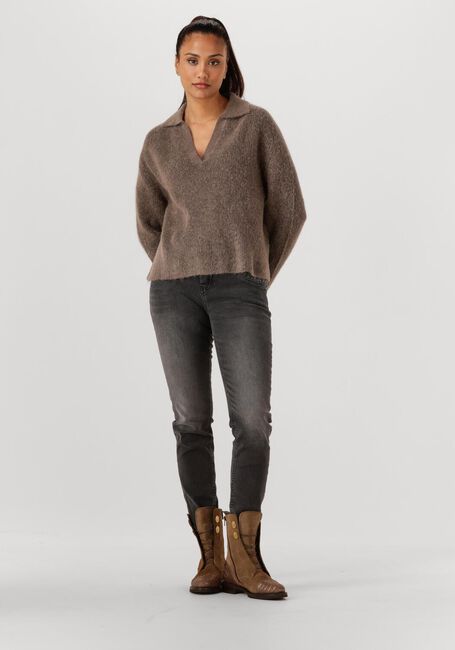 Bruine MOS MOSH Trui MMTHORA AIDY POLO KNIT - large